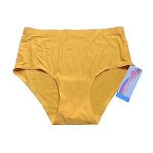 Cheek Boss Brief Panty Yellow Size Small